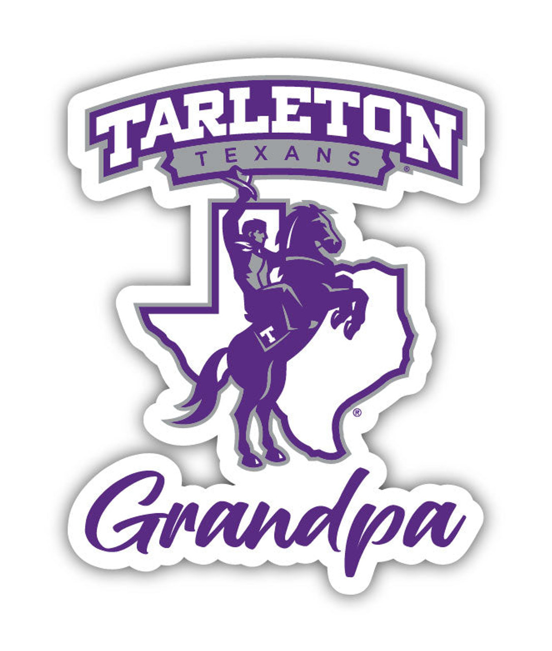 Tarleton State University 4 Inch Proud Grandpa Die Cut Decal