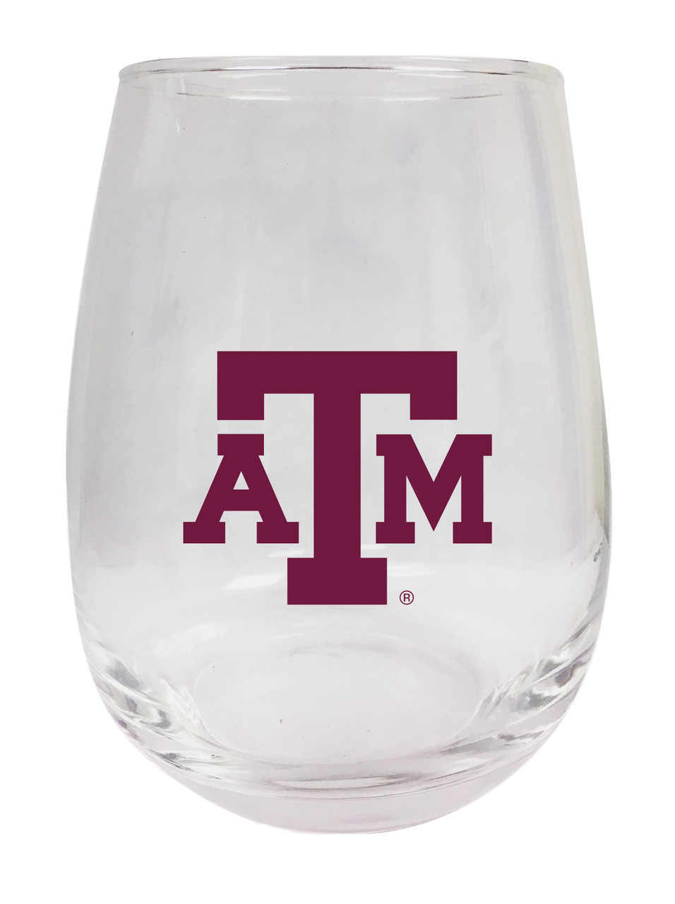 Texas A&M Aggies 9 oz Stemless Wine Glass