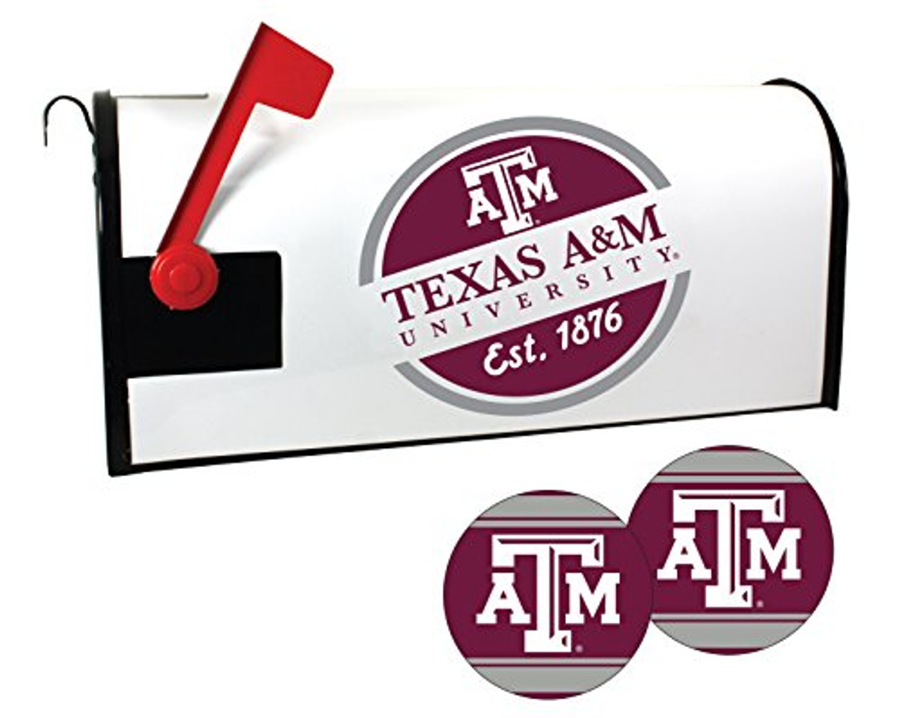 Texas A&M Aggies Magnetic Mailbox Cover and Sticker Set