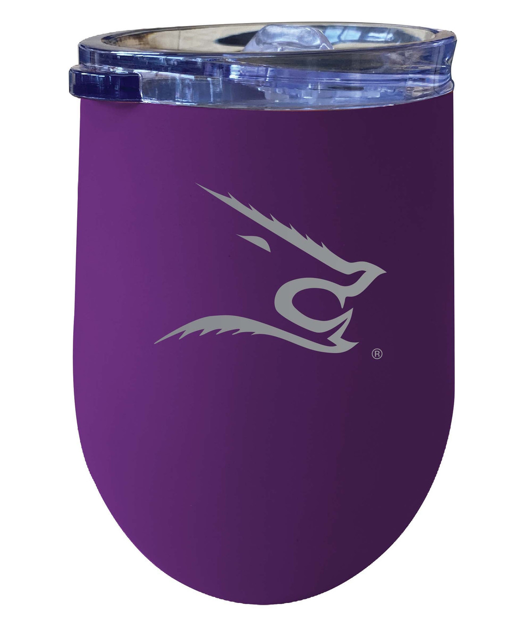 Texas Aandm Kingsville Javelinas 12 Oz Etched Insulated Wine Stainless Steel Tumbler Purple 3278