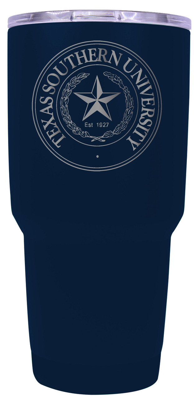 Texas Southern University 24 oz Insulated Tumbler Etched - Navy