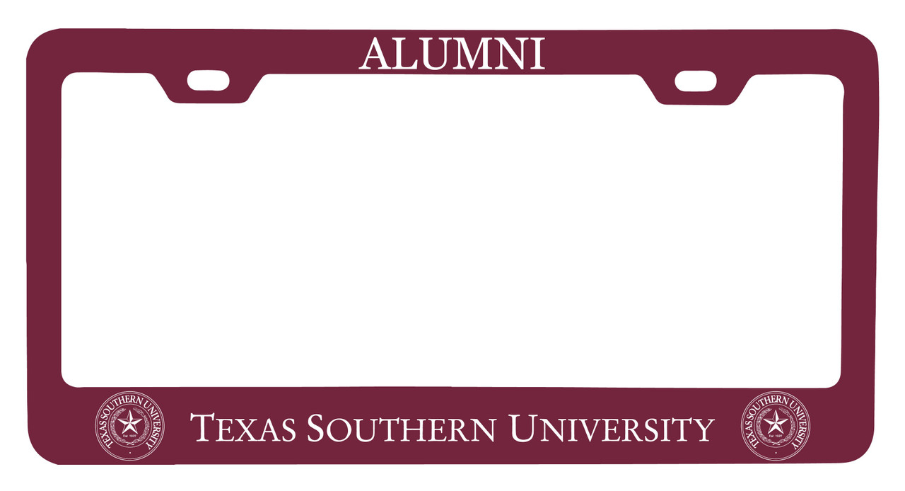 Texas Southern University Alumni License Plate Frame New for 2020