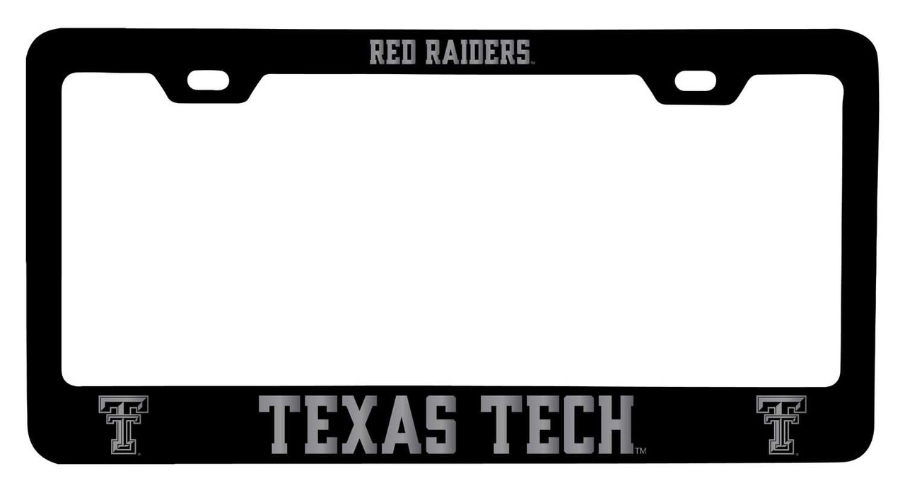 Texas Tech Choose Your Color Raiders Laser Engraved Metal License Plate Frame Choose Your Color