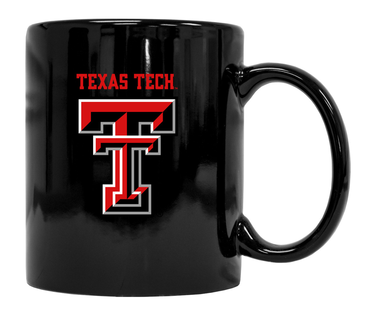 Texas Tech Red Raiders Black Ceramic Coffee Mug (Black).