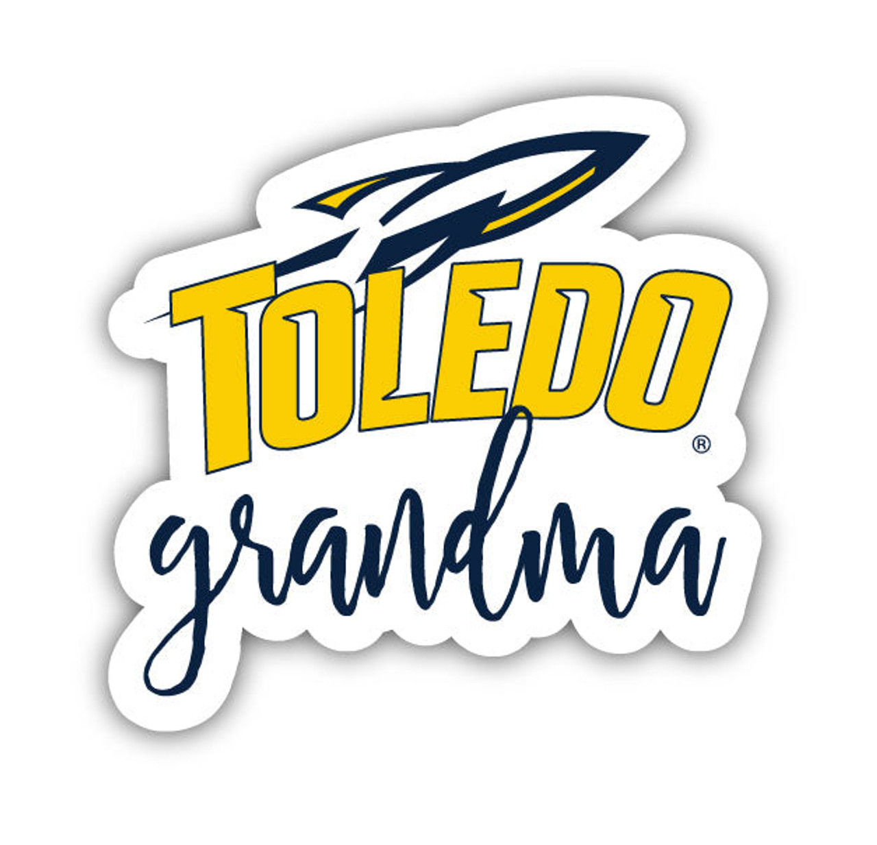 Toledo Rockets 4 Inch Proud Grand Mom Die Cut Decal