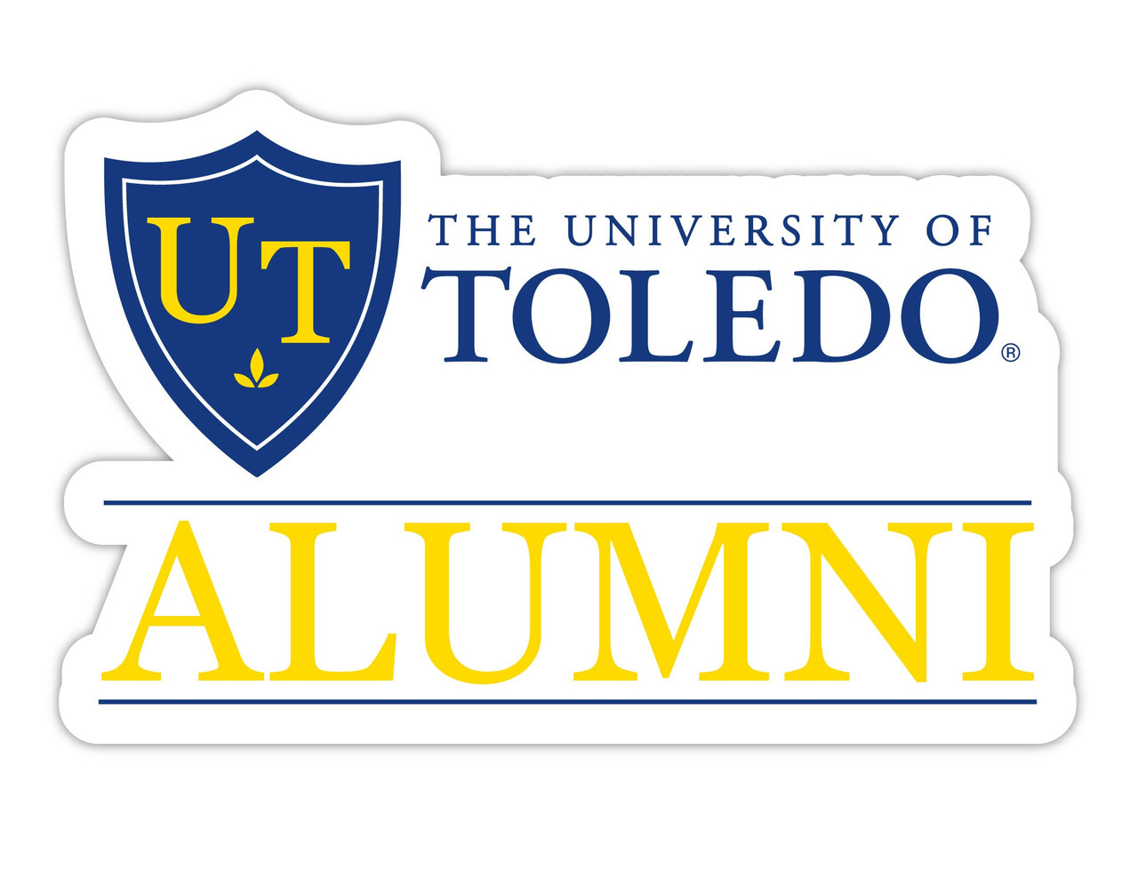 Toledo Rockets 4-Inch Laser Cut Alumni Vinyl Decal Sticker