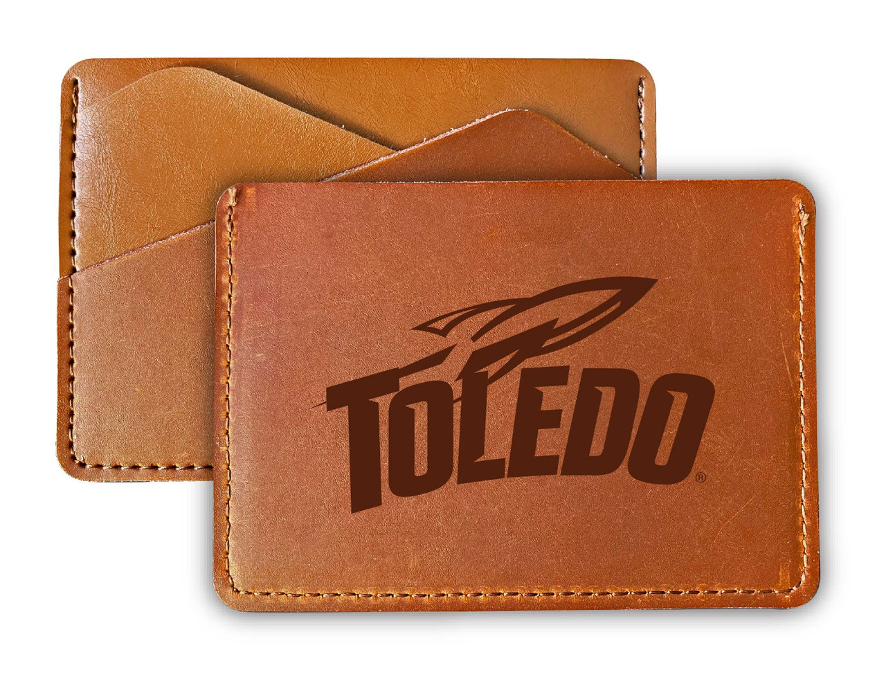 Toledo Rockets College Leather Card Holder Wallet