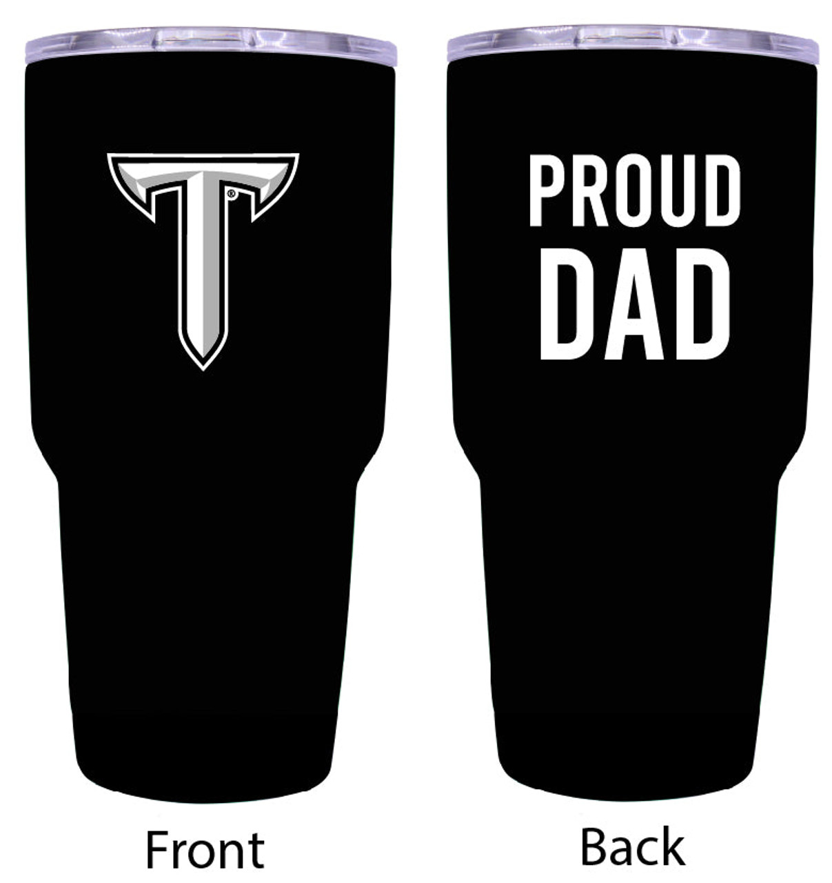 Troy University Proud Dad 24 oz Insulated Stainless Steel Tumblers Choose Your Color.