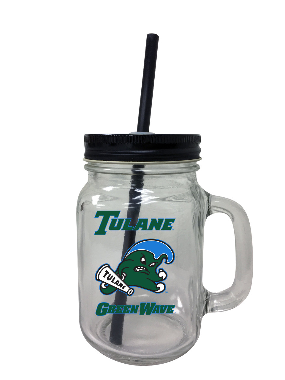 Tulane University Mason Jar Glass 2-Pack