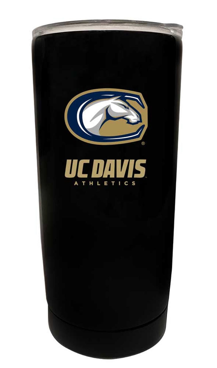 UC Davis Aggies 16 oz Choose Your Color Insulated Stainless Steel Tumbler Glossy brushed finish