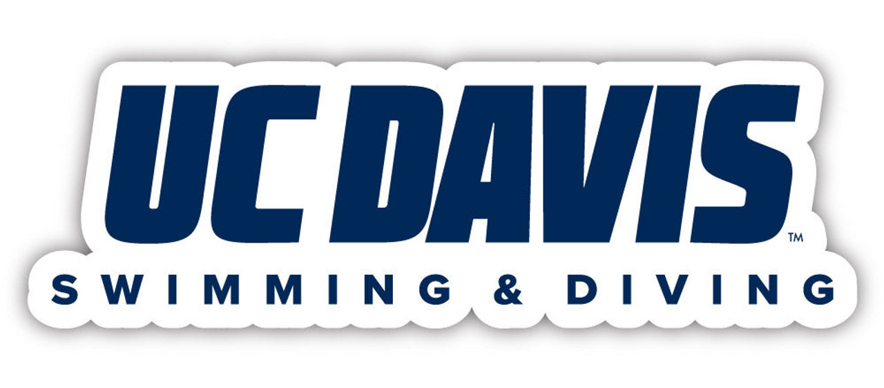 UC Davis Aggies Swimming and Dive 4 Inch Vinyl Decal Sticker