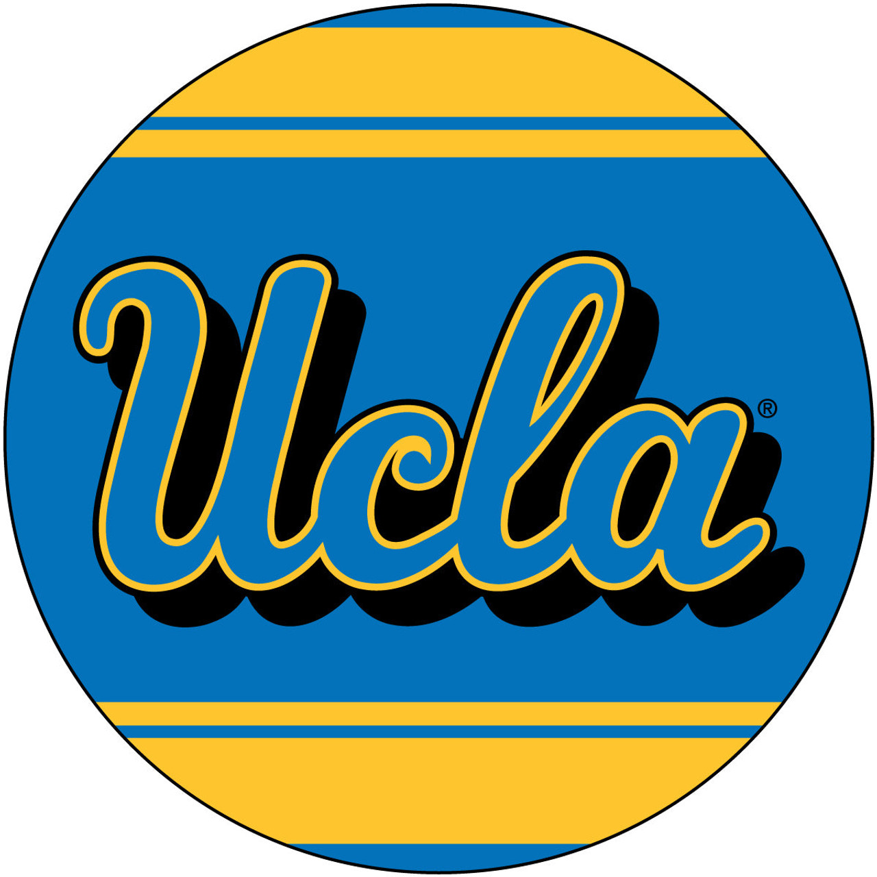 University of California Los Angeles 4 Inch Round Trendy Polka Dot Magnet