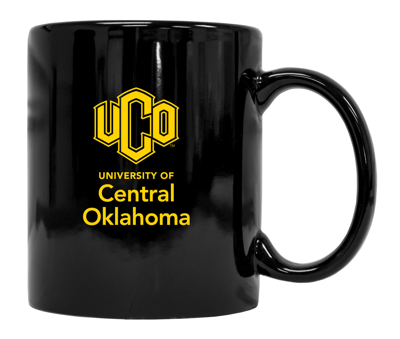 University of Central Oklahoma Bronchos Black Ceramic Mug 2-Pack (Black).