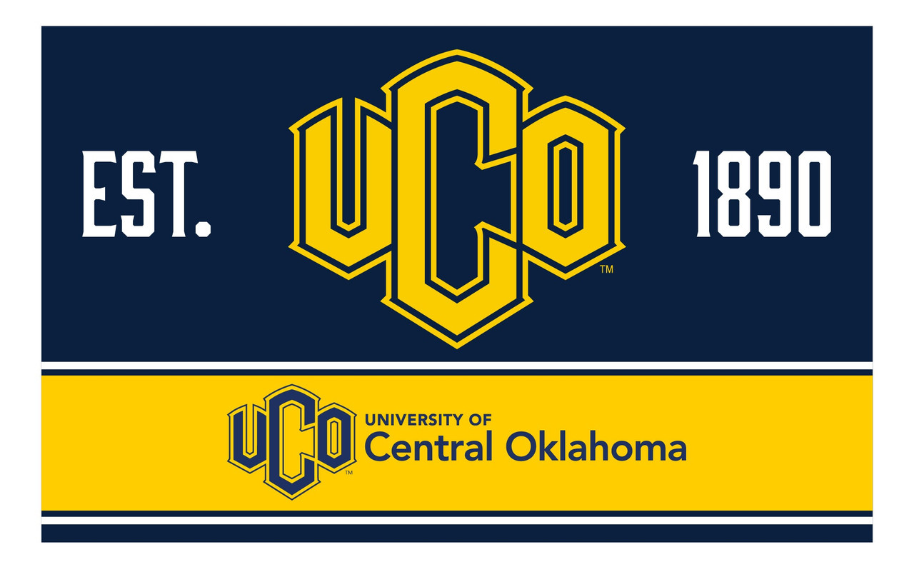 University of Central Oklahoma Bronchos Wood Sign with Frame