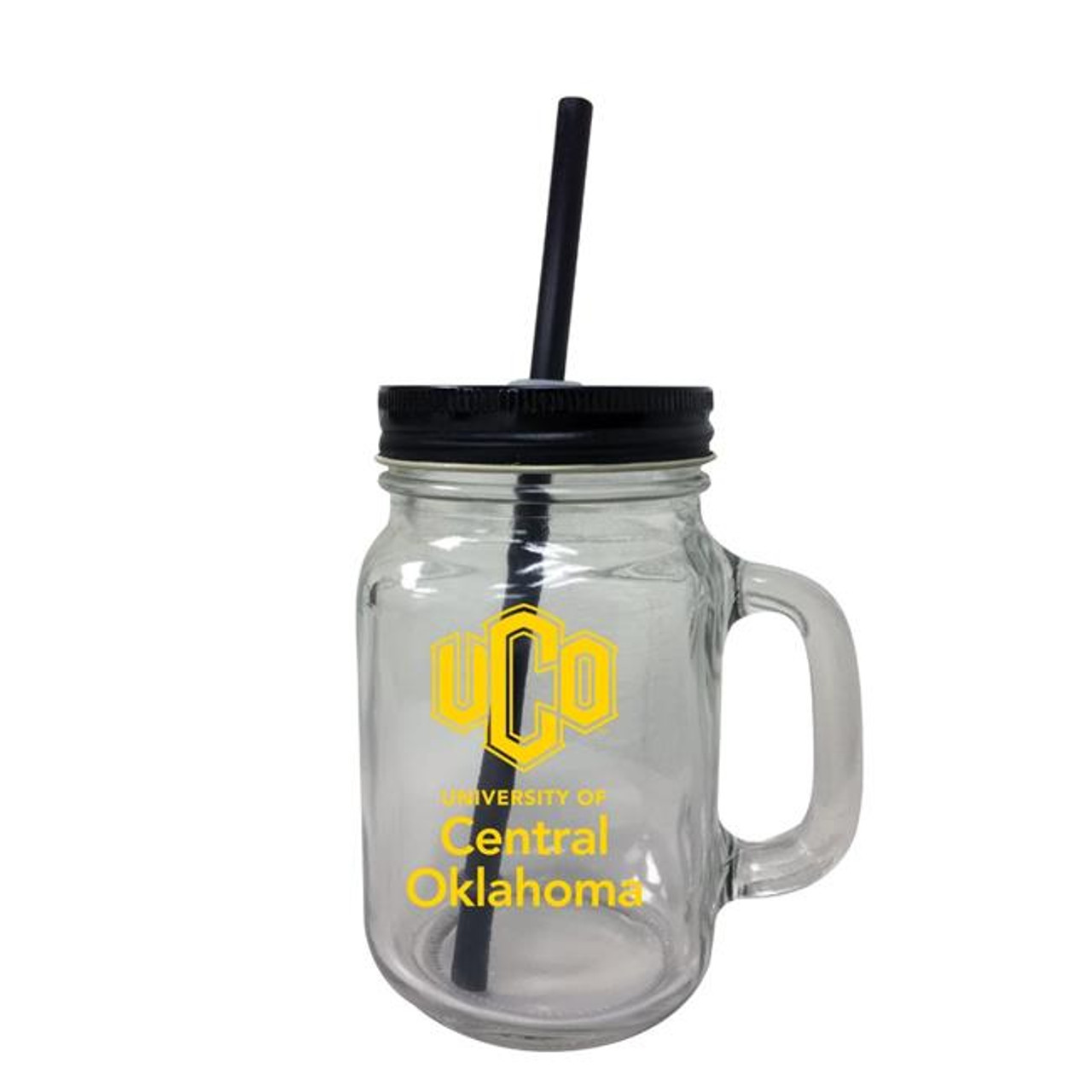 University of Central Oklahoma Mason Jar Glass