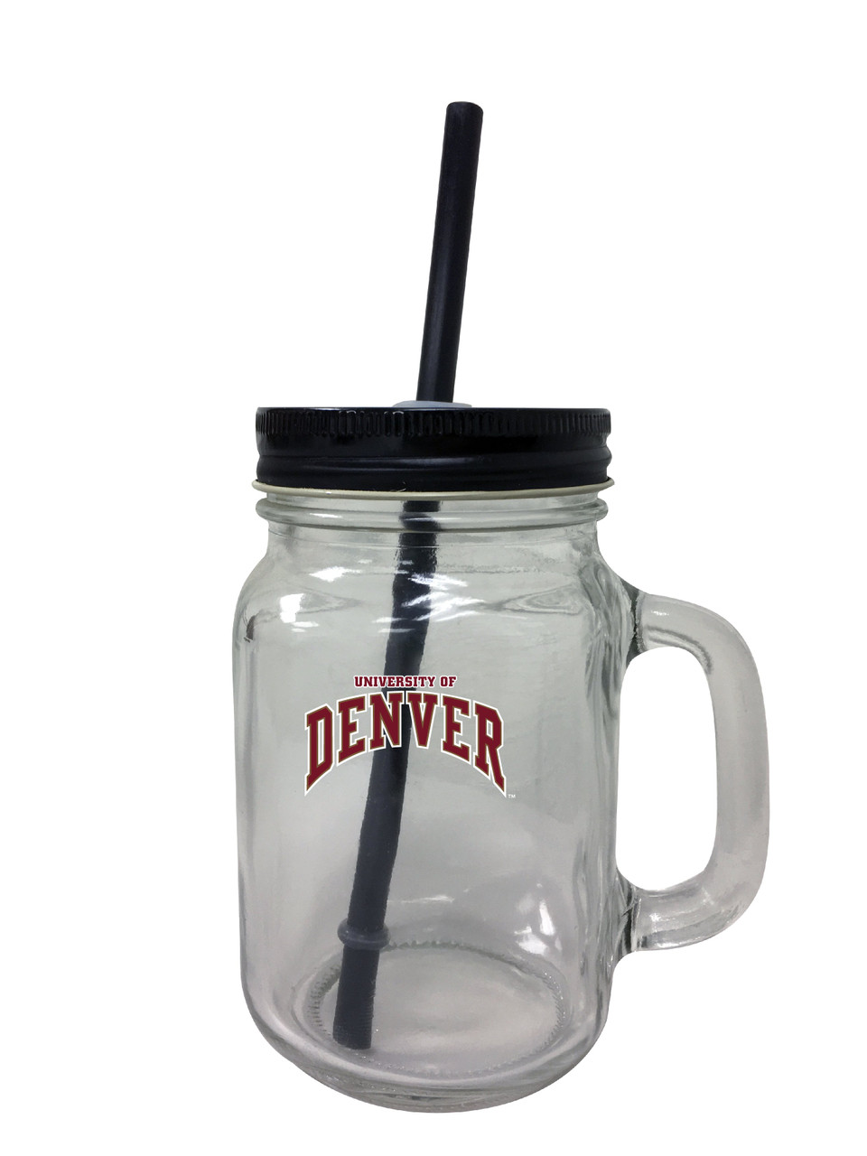 University of Denver Pioneers 16 oz Mason Jar Glass 2 Pack