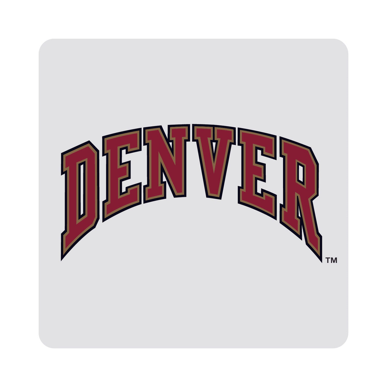 University of Denver Pioneers Coasters Choice of Marble of Acrylic