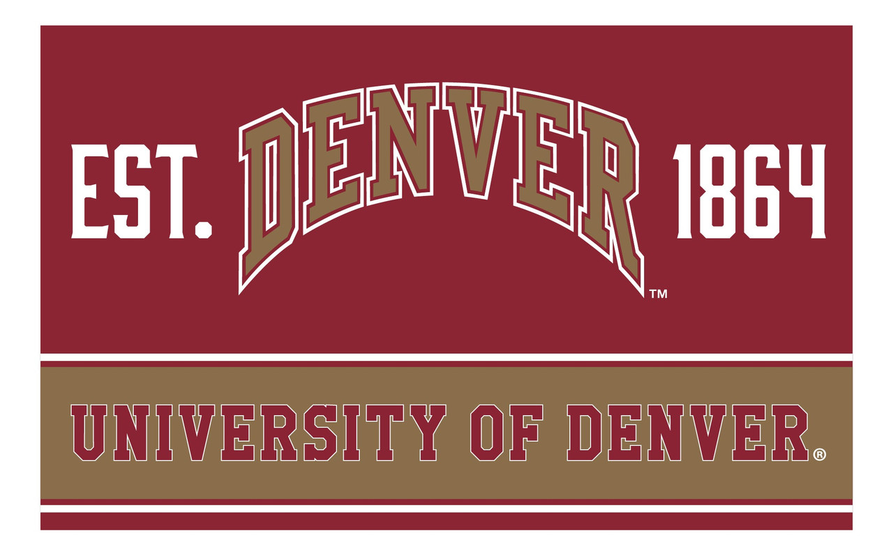 University of Denver Pioneers Wood Sign with Frame