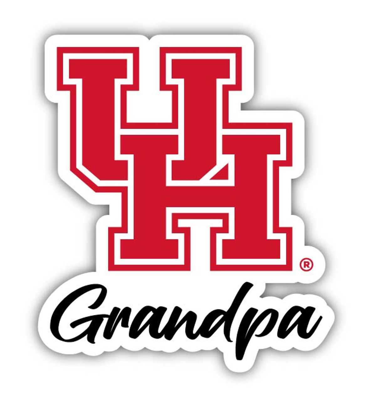 University of Houston 4 Inch Proud Grandpa Die Cut Decal