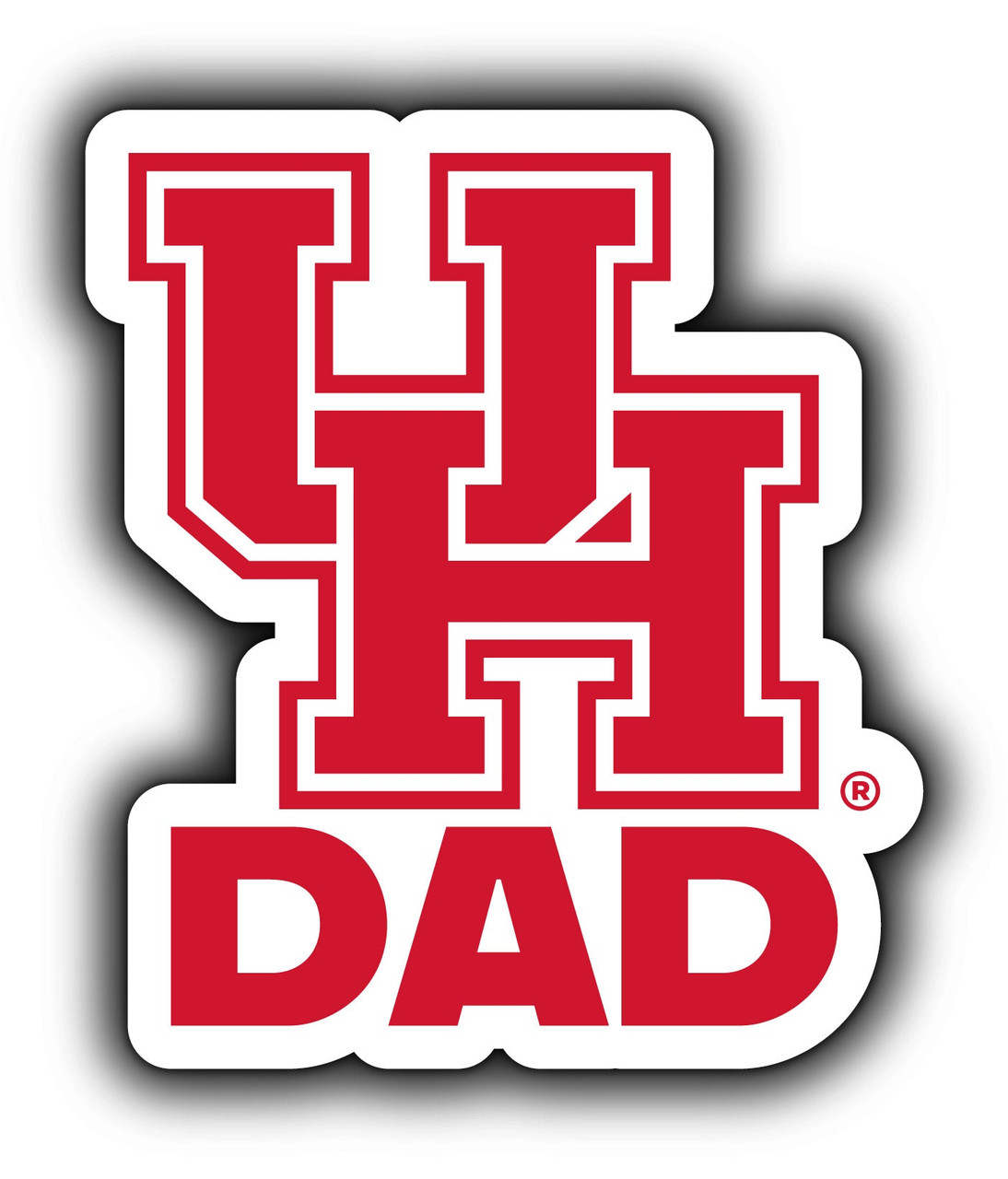 University of Houston 4-Inch Proud Dad Die Cut Decal