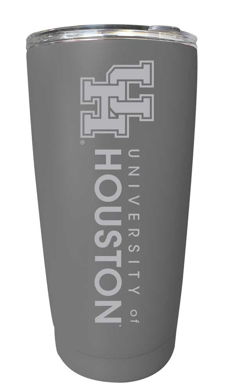 University of Houston Etched 16 oz Stainless Steel Tumbler (Gray)