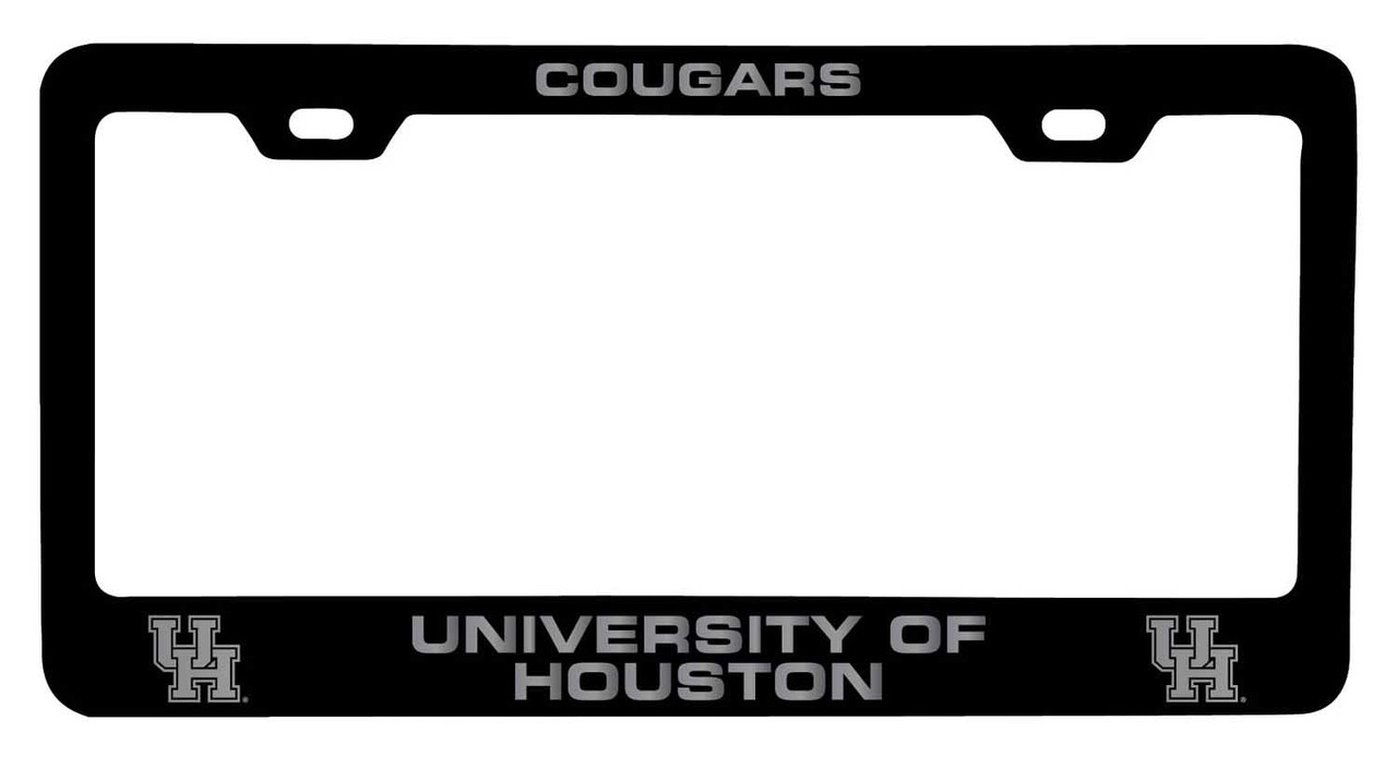 University of Houston Laser Engraved Metal License Plate Frame Choose Your Color