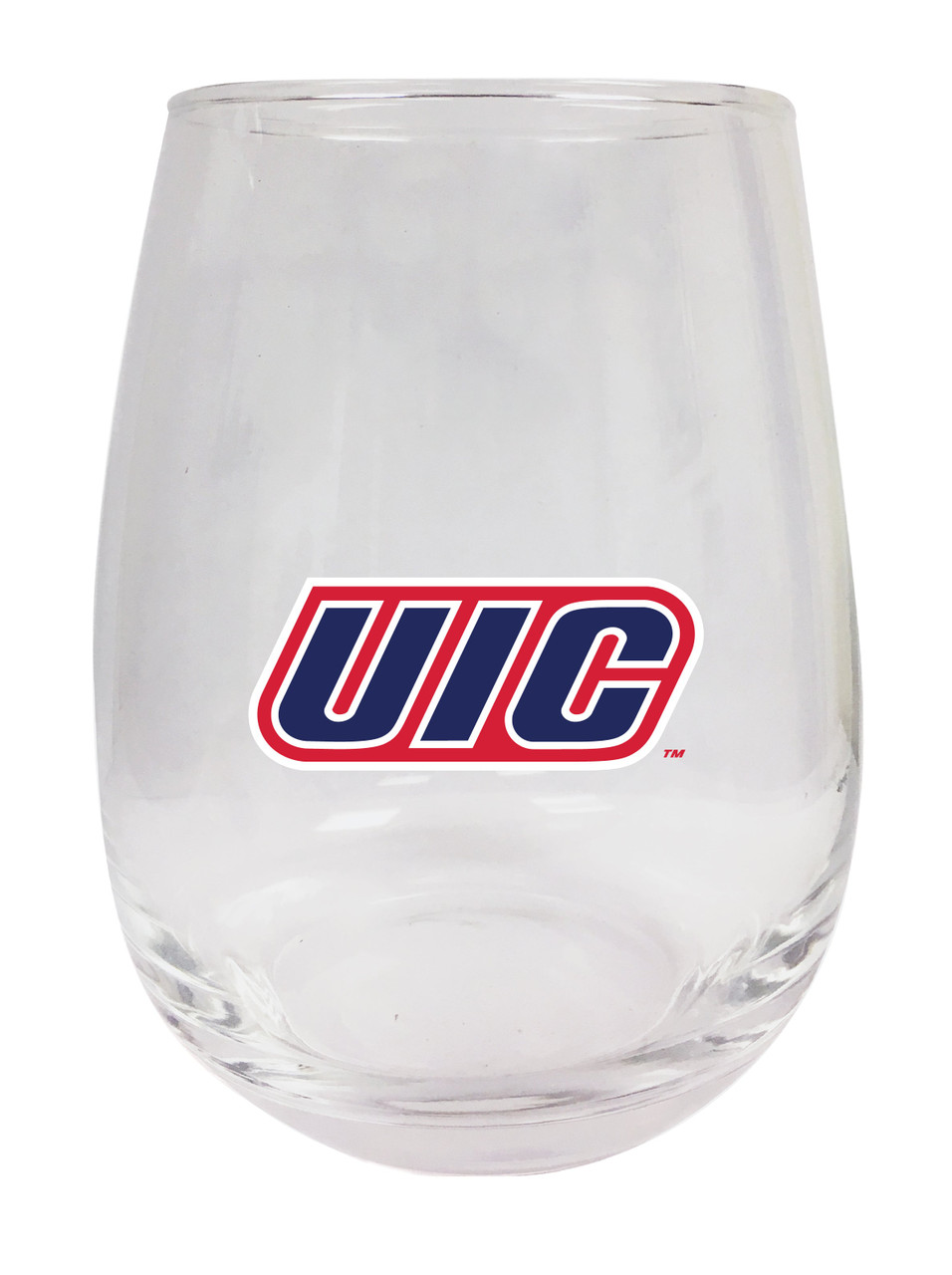 University of Illinois at Chicago 9 oz Stemless Wine Glass