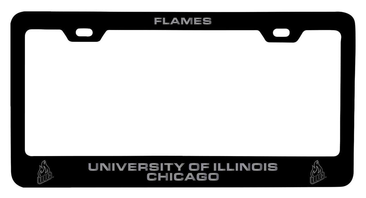 University of Illinois at Chicago Laser Engraved Metal License Plate Frame Choose Your Color