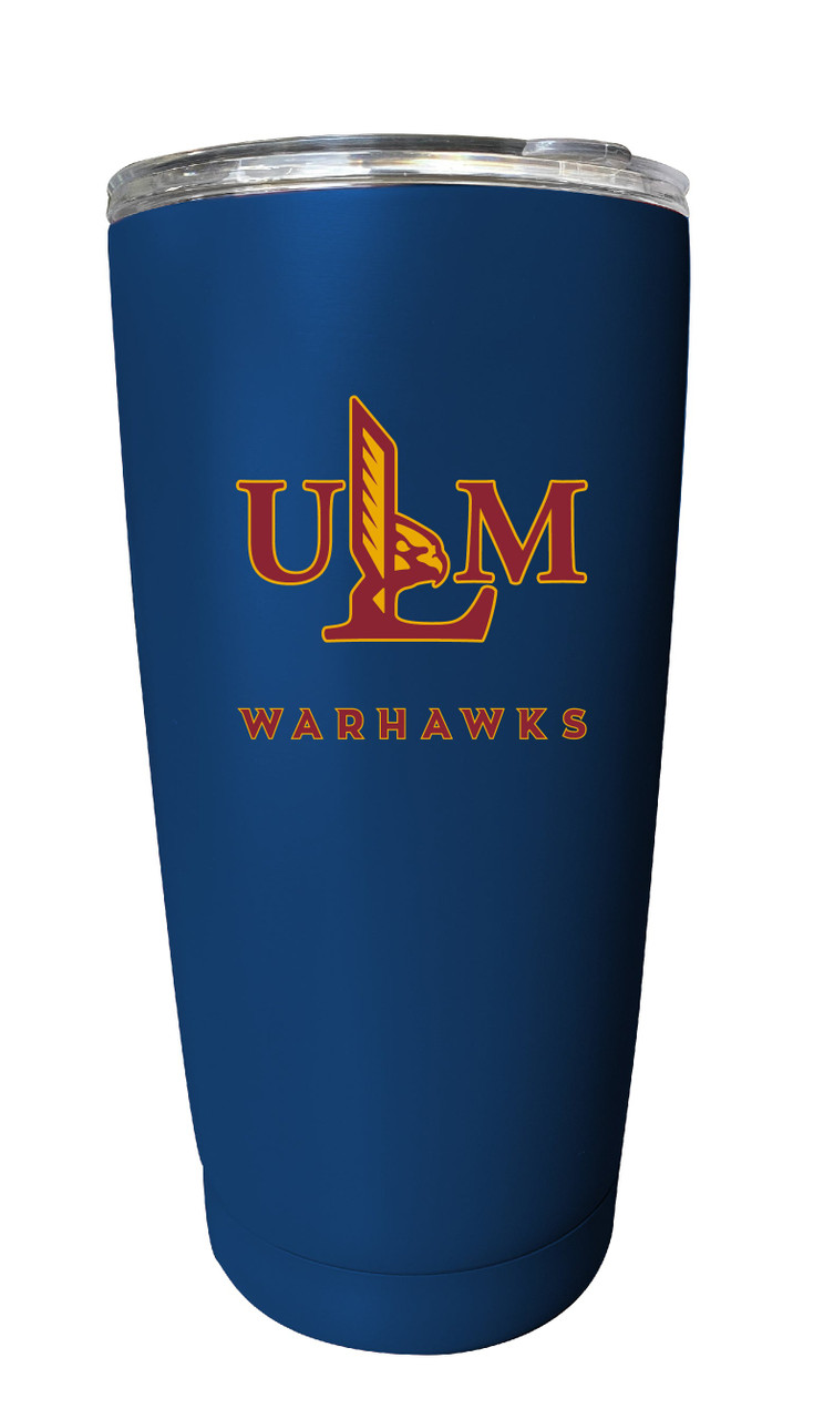 University of Louisiana Monroe 16 oz Insulated Stainless Steel Tumbler Straight - Choose Your Color.