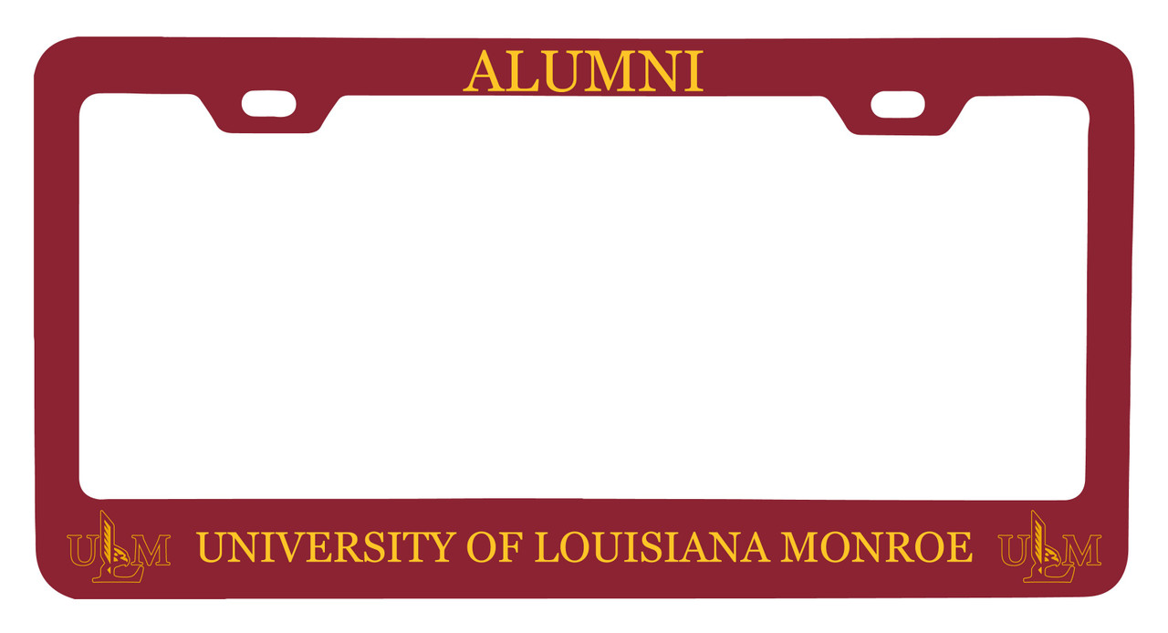 University of Louisiana Monroe Alumni License Plate Frame New for 2020