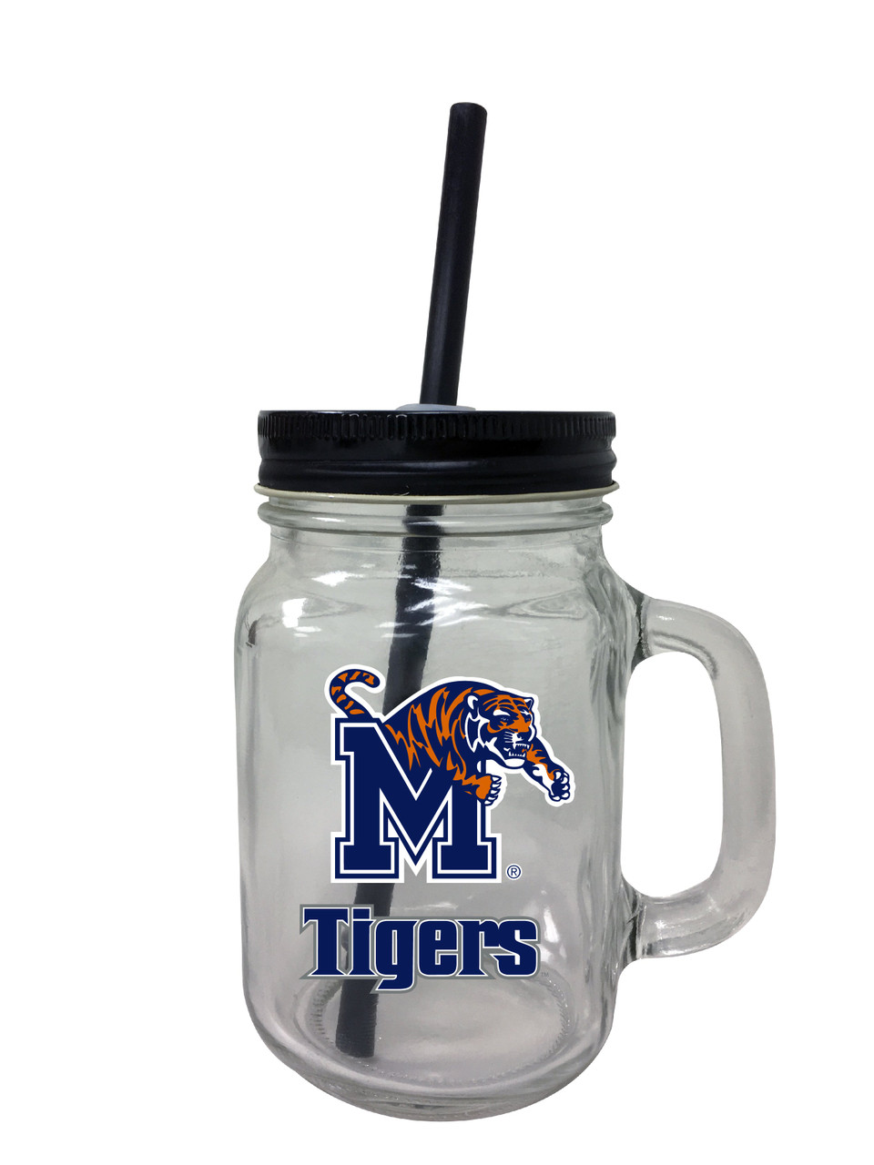 University of Memphis Tigers Mason Jar Glass 2-Pack