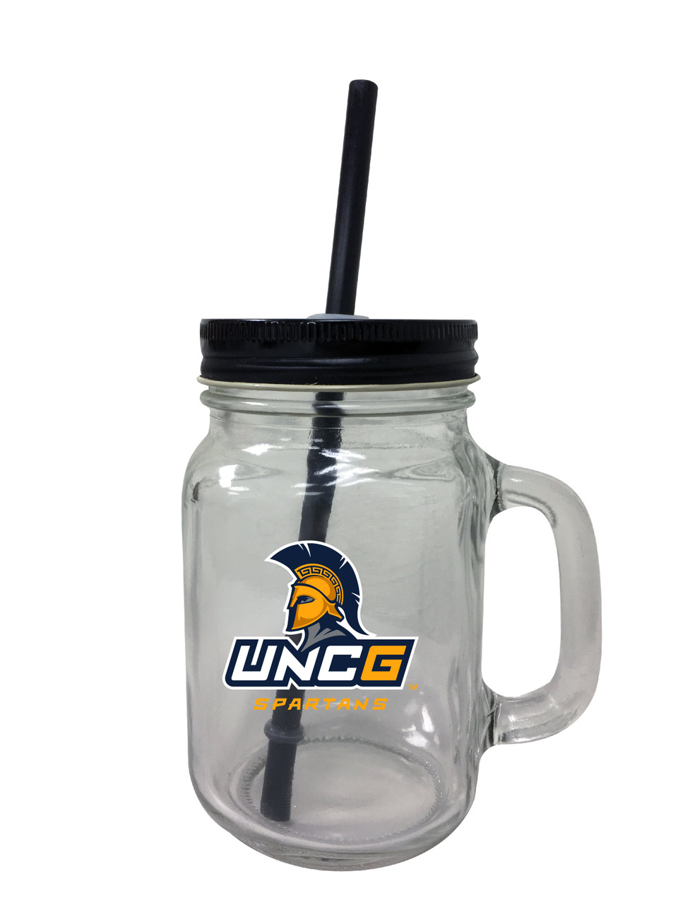 University of North Carolina at Greensboro Mason Jar Glass 2-Pack