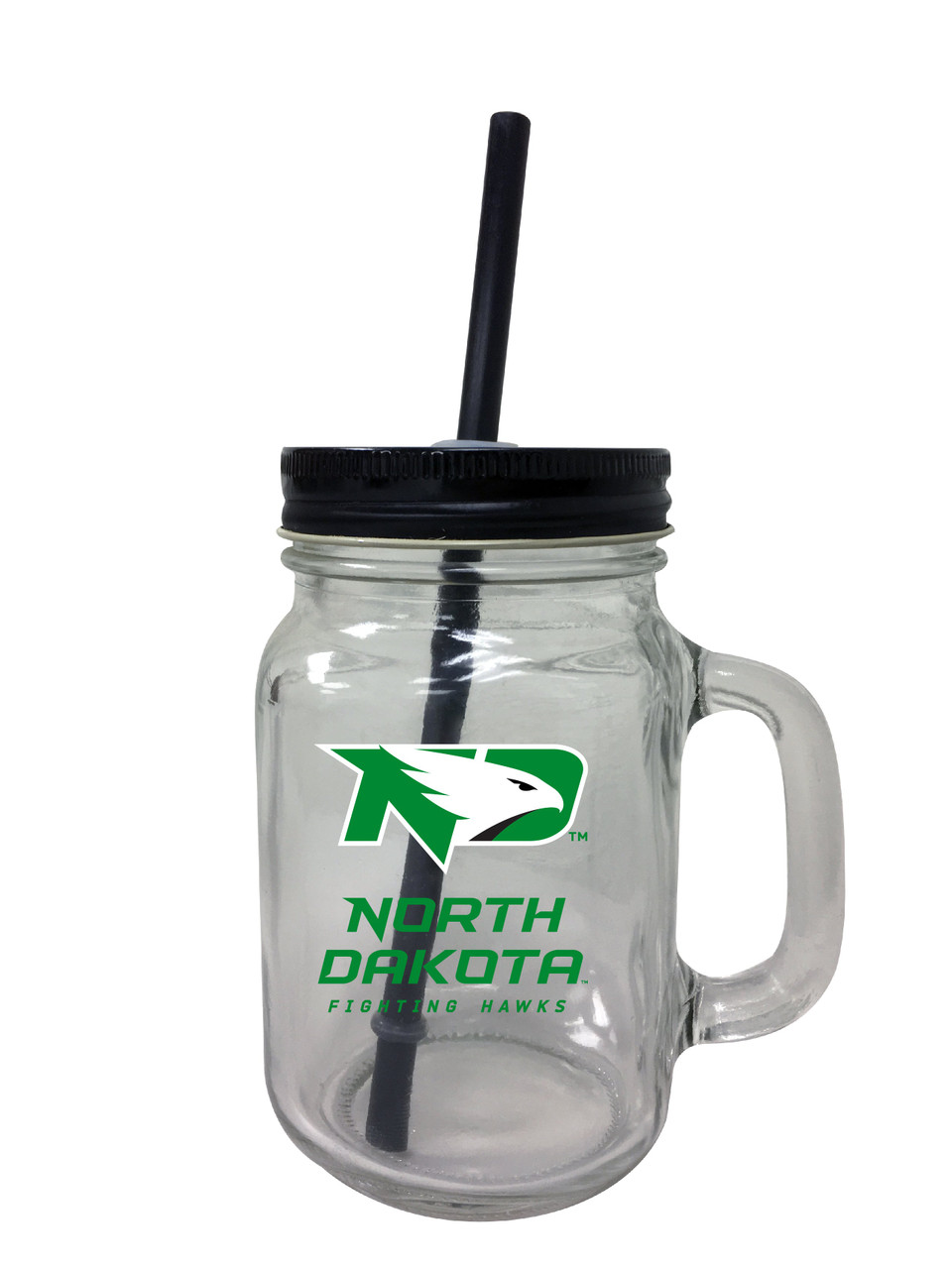 University of North Dakota Mason Jar Glass 2-Pack