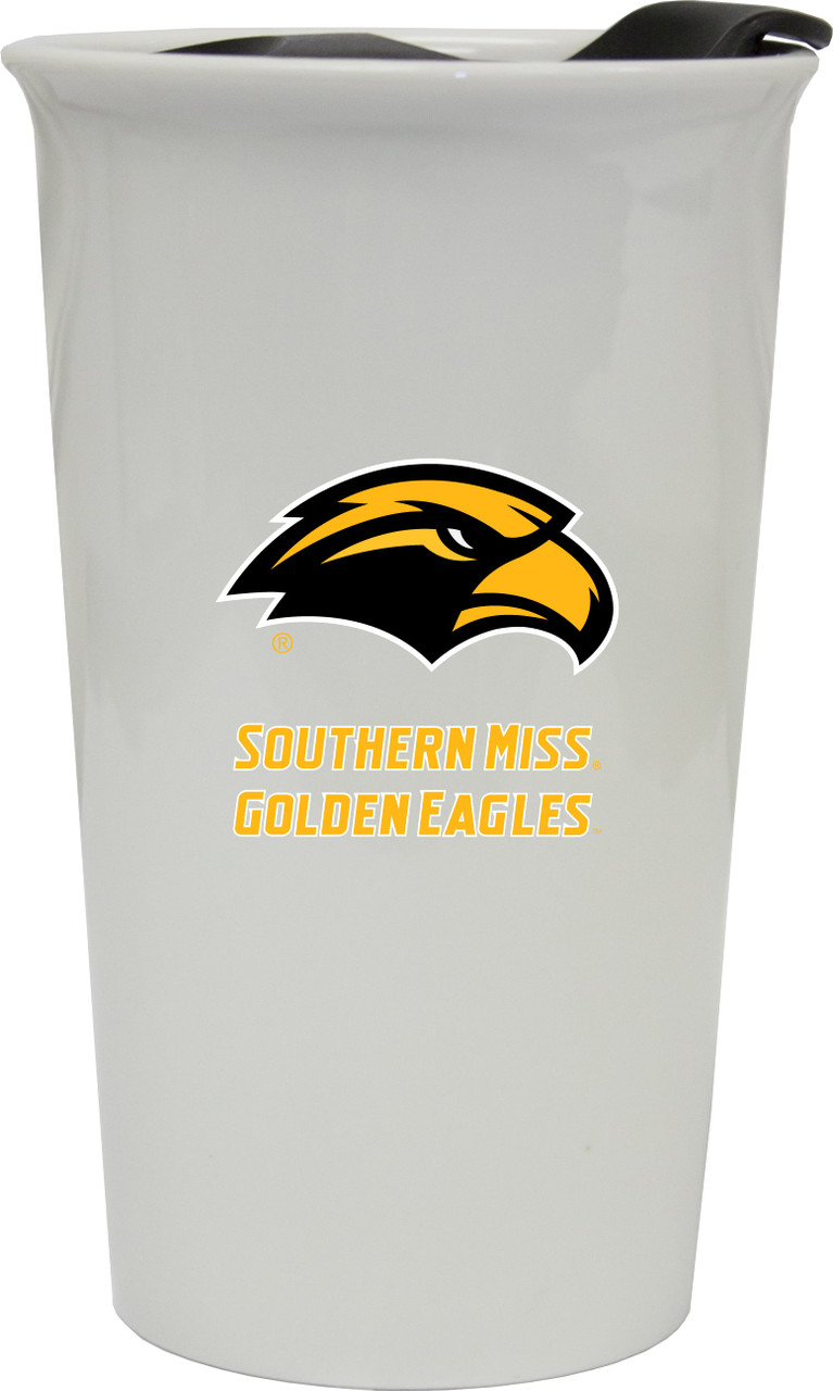 University of Southern Mississippi Double Walled Ceramic Tumbler