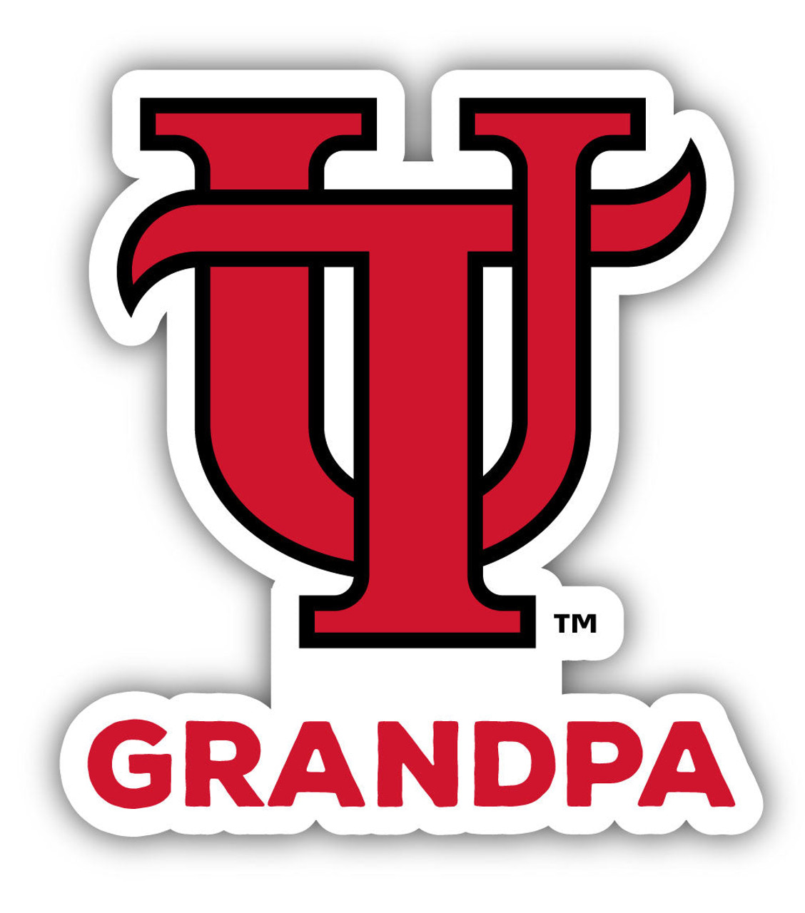University of Tampa Spartans 4 Inch Proud Grandpa Die Cut Decal
