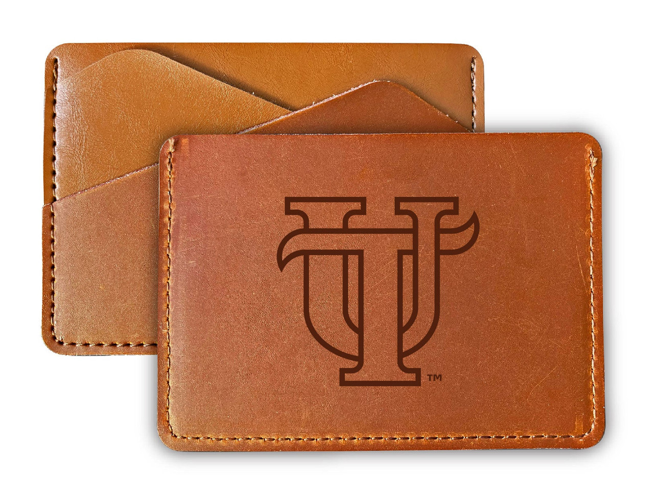 University of Tampa Spartans College Leather Card Holder Wallet