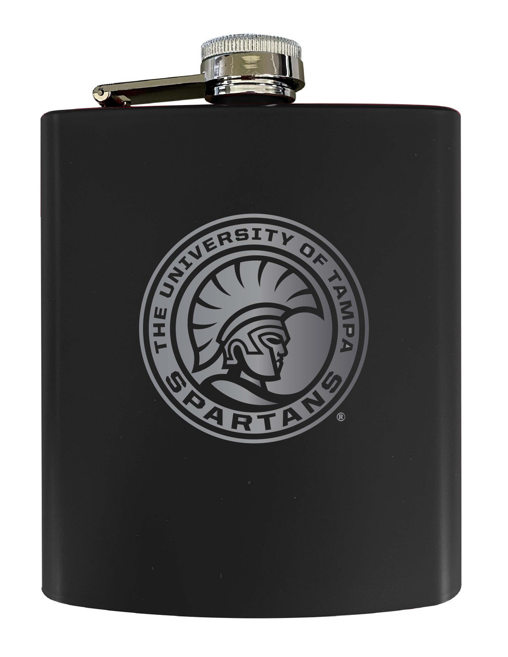 University of Tampa Spartans Matte Finish Stainless Steel 7 oz Flask