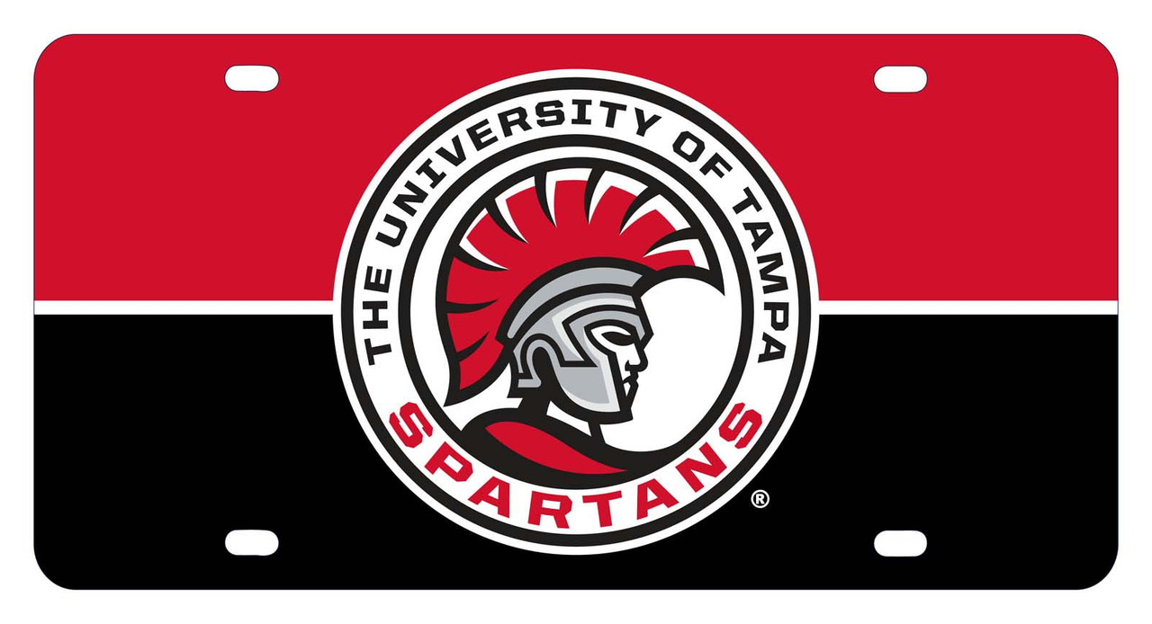 University of Tampa Spartans Metal License Plate Car Tag