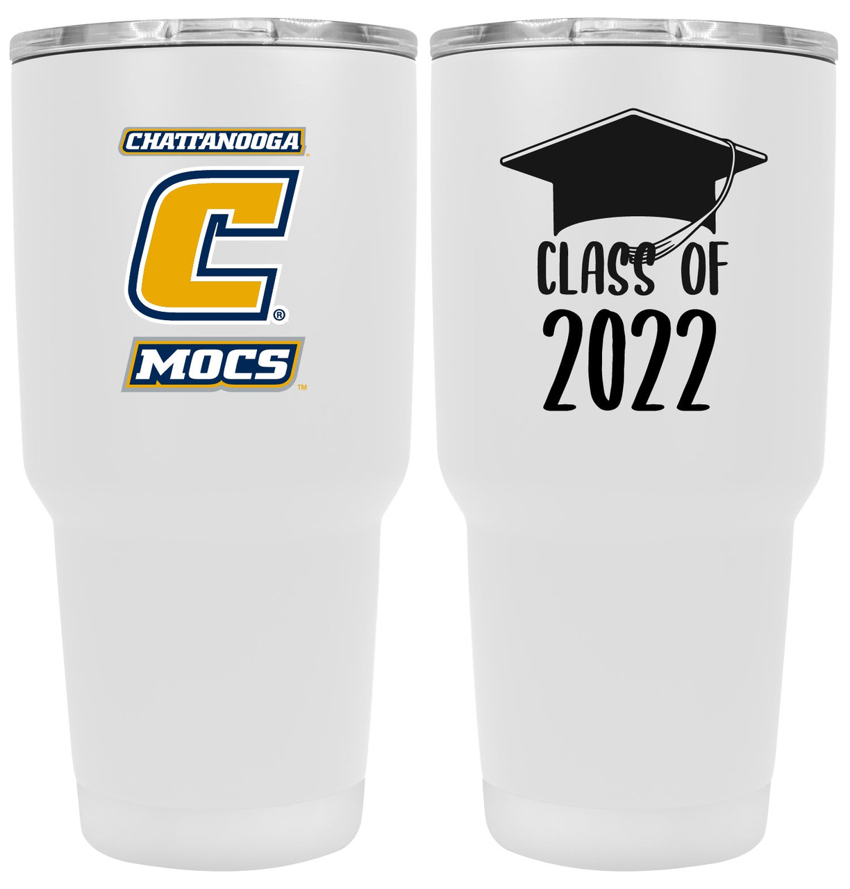 University of Tennessee at Chattanooga 24 OZ Insulated Stainless Steel Tumbler White