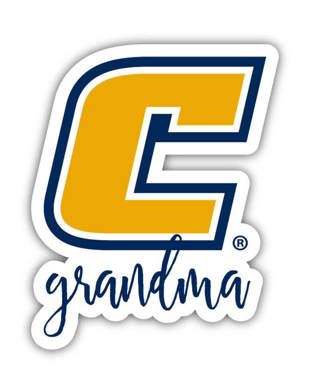 University of Tennessee at Chattanooga 4 Inch Proud Grand Mom Die Cut Decal