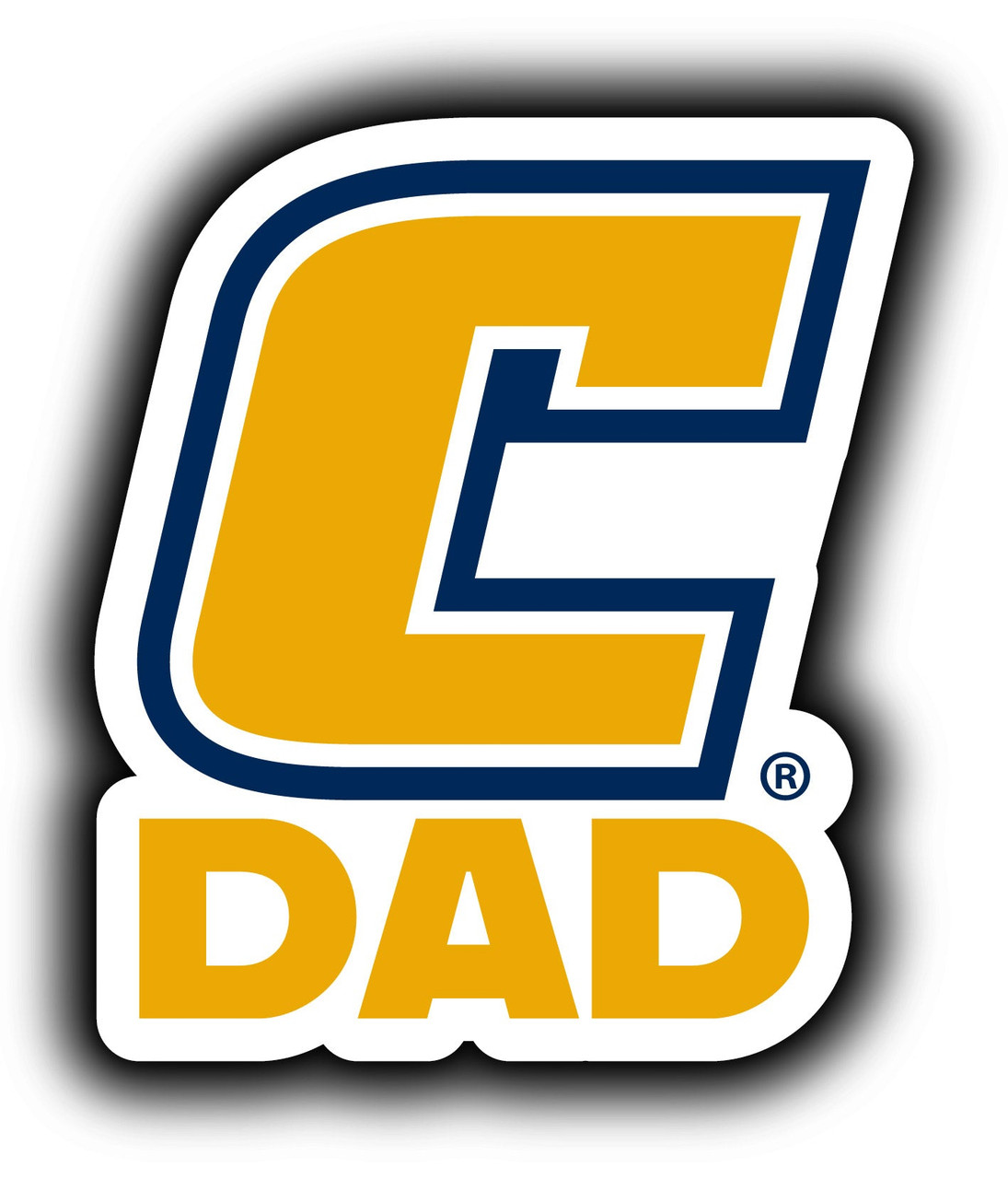 University of Tennessee at Chattanooga 4-Inch Proud Dad Die Cut Decal