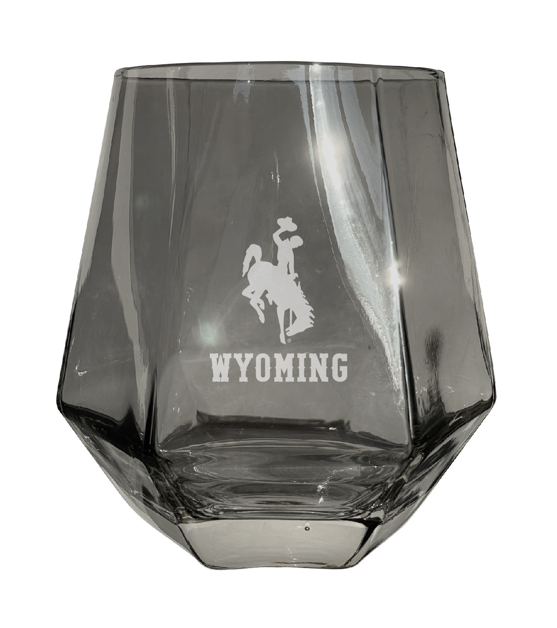 University of Wyoming Etched Wine glasses - stemless - Shop Wyoming