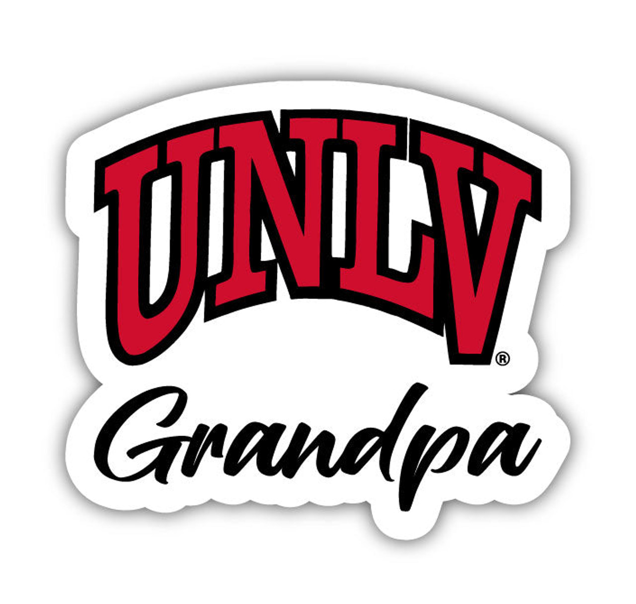 UNLV Rebels 4 Inch Proud Grandpa Die Cut Decal