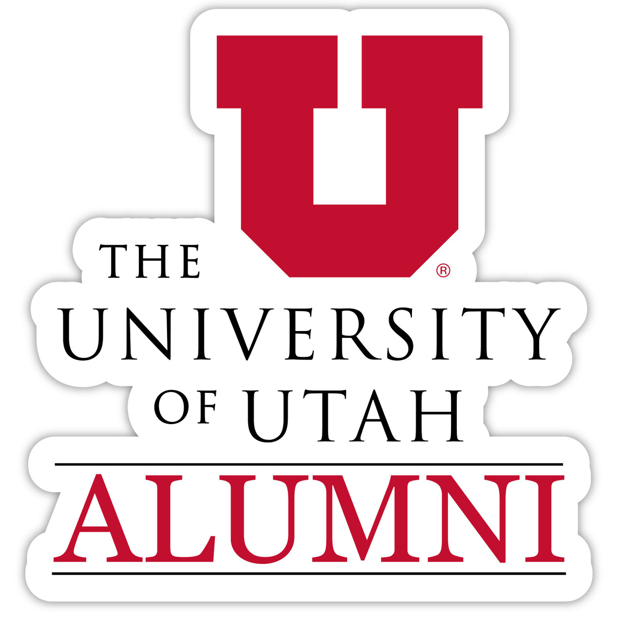 Utah Utes 4-Inch Laser Cut Alumni Vinyl Decal Sticker