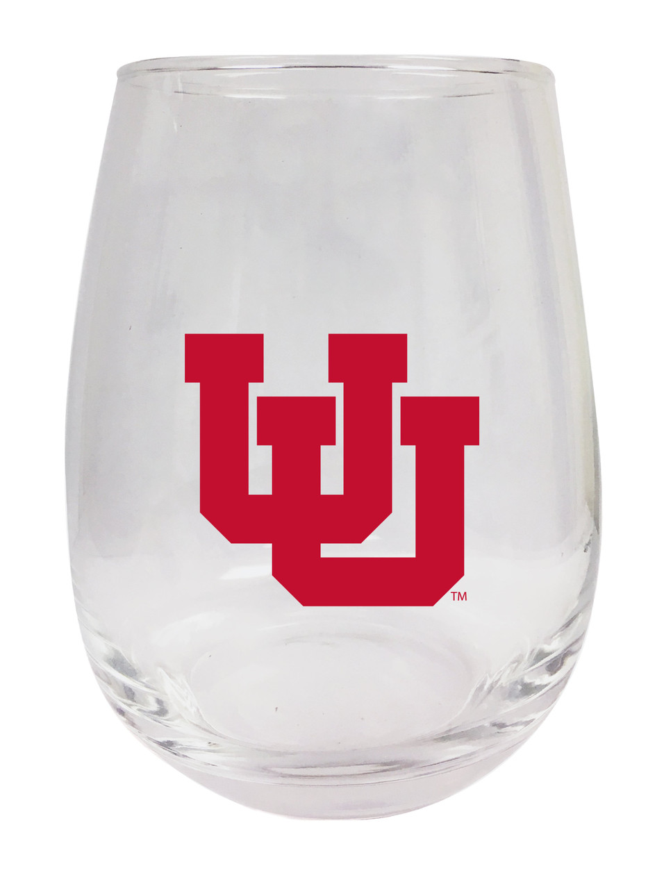 Utah Utes 9 oz Stemless Wine Glass