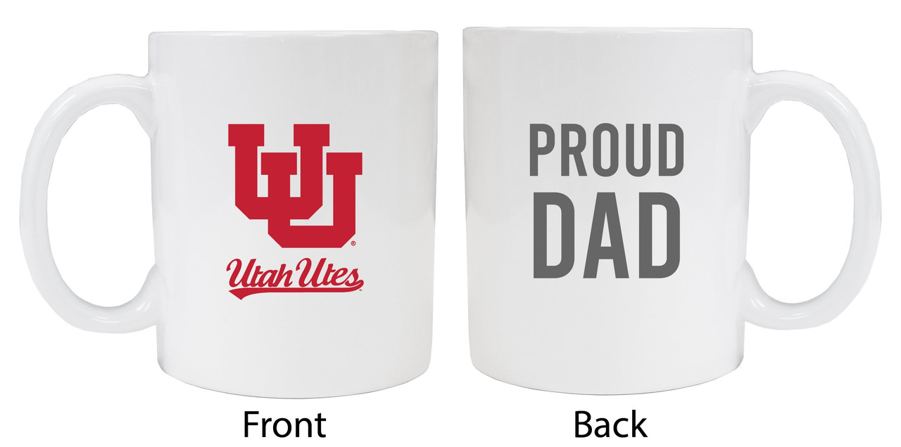 Utah UtesProud Dad White Ceramic Coffee Mug (White).