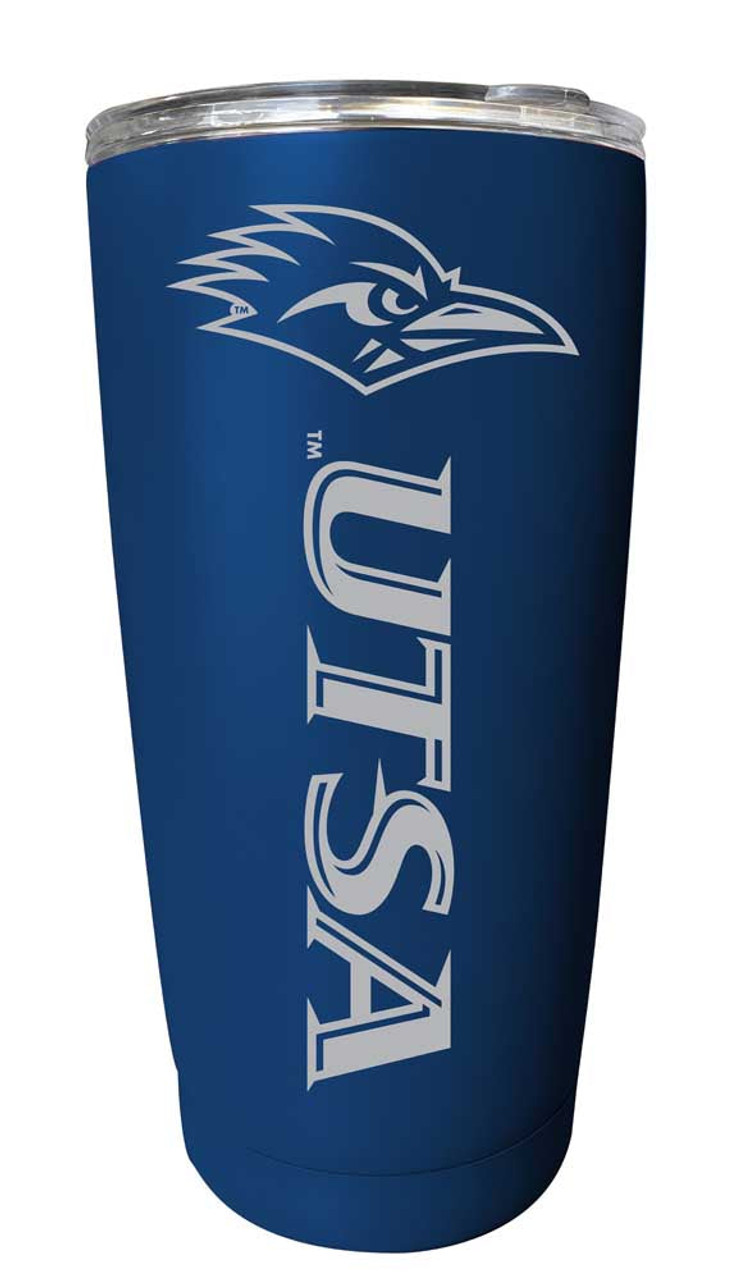 UTSA Road Runners Etched 16 oz Stainless Steel Tumbler (Choose Your Color)