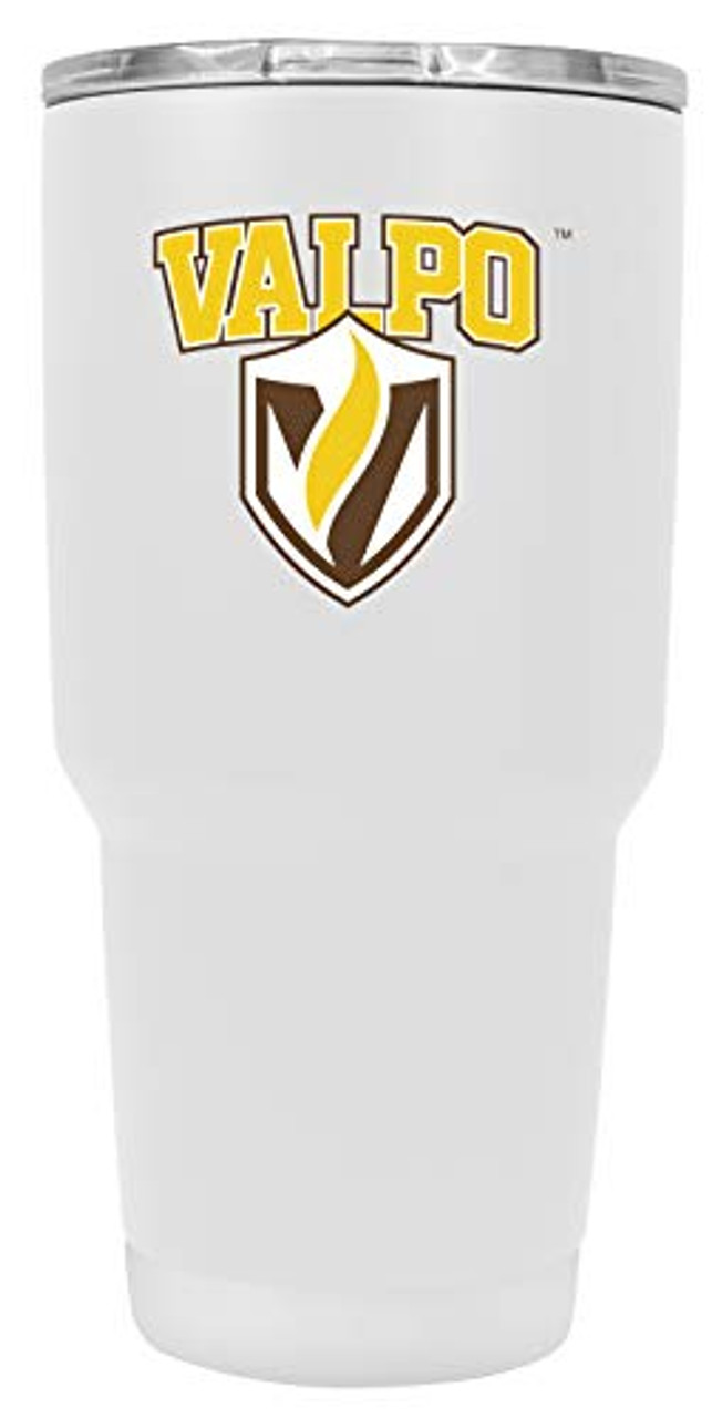 Valparaiso University 24 oz White Insulated Stainless Steel Tumbler