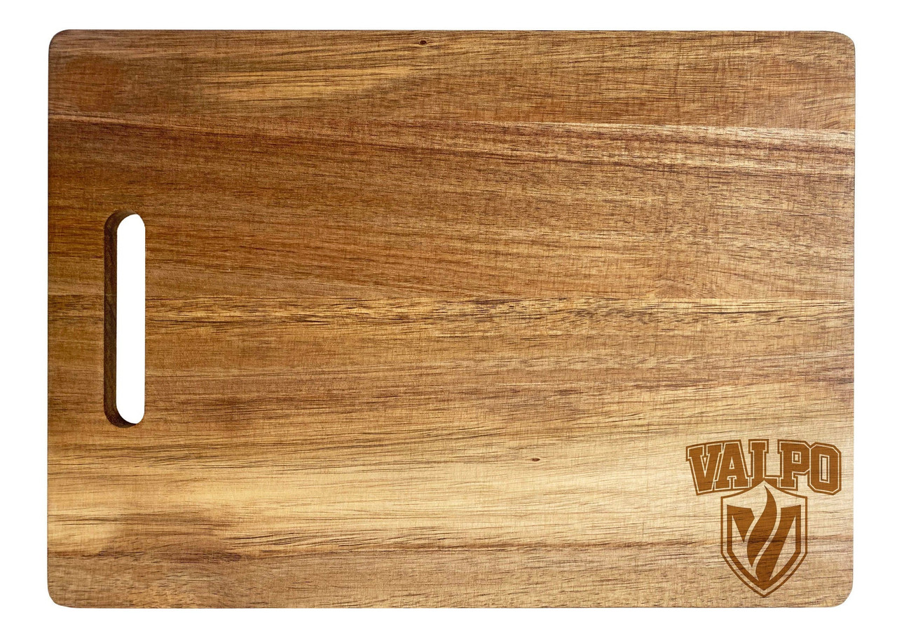 Valparaiso University Engraved Wooden Cutting Board 10" x 14" Acacia Wood