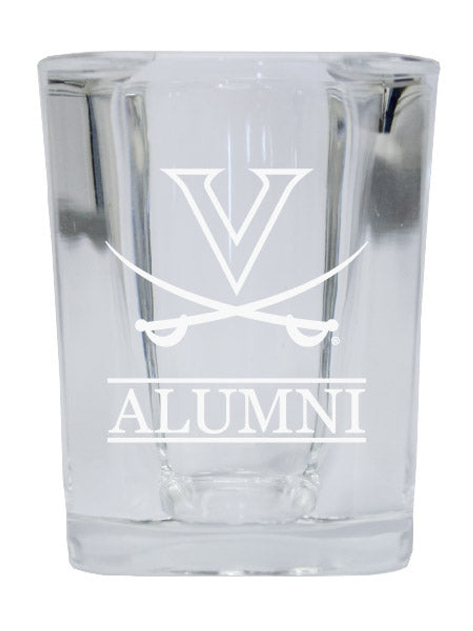 Virginia Cavaliers College Alumni 2 Ounce Square Shot Glass laser etched